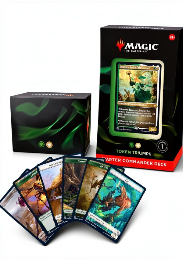 Magic The Gathering Token Triumph Commander Deck Green White-0