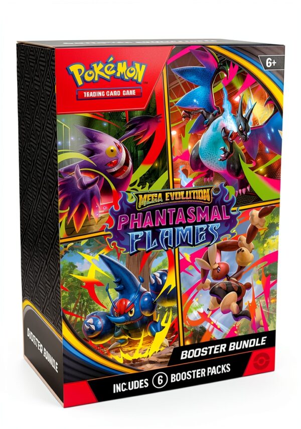 Pokémon TCG Booster Bundle Mega Evolution Phantasmal Flames-0