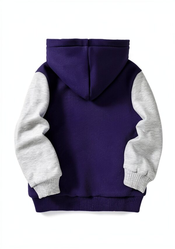 Kids Fleece Jacket Warm Hooded Zipper Boys Girls Outdoor-1