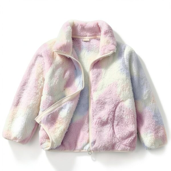 Kids Fleece Jacket Polyester Soft Lightweight Girls Boys 2-8-2