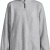 Nautica Boys Fleece Jacket Grey Heather Full Zip Stand-0