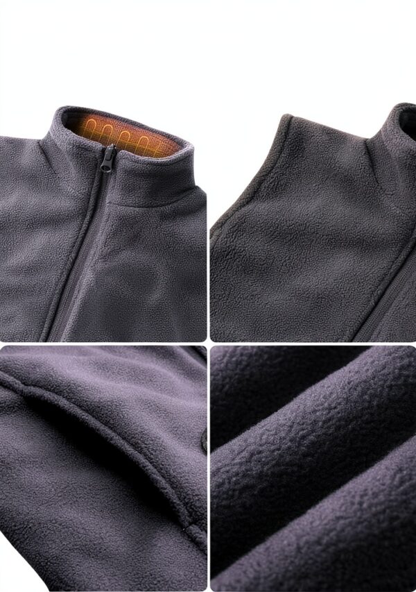 ORRNIKKO Kids Heated Fleece Vest 4 Zone Heating Fast-3