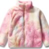 Kids Fleece Jacket Polyester Soft Lightweight Girls Boys 2-8-0