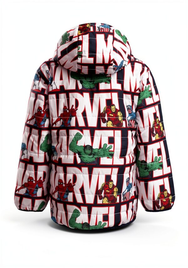 Marvel Spider-Man Reversible Puffer Jacket Boys Sherpa-5