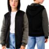 AlisOker Boys Fleece Lined Jacket Soft Warm Hoodie-3