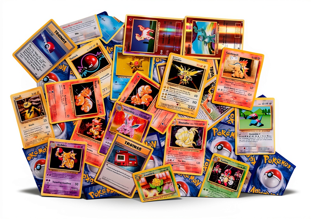 Pokemon card bundle with deck box and assorted cards displayed