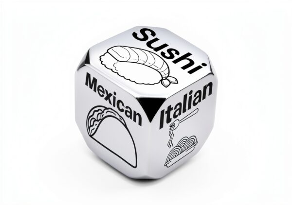 Allpeak Date Night Dice Alloy Food Decision Couples Gift-1