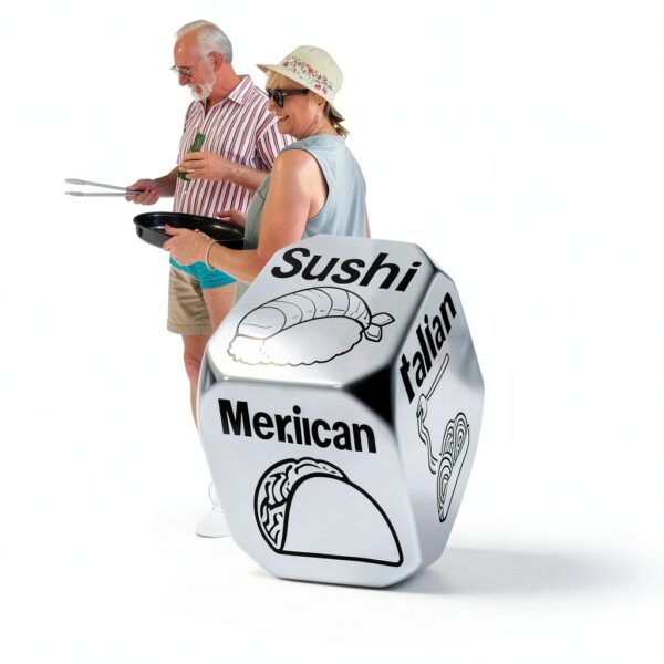 Allpeak Date Night Dice Alloy Food Decision Couples Gift-7