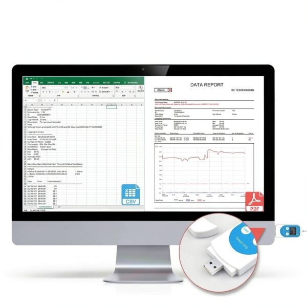 Tzone Temperature Humidity Data Logger Industrial Use LCD-1