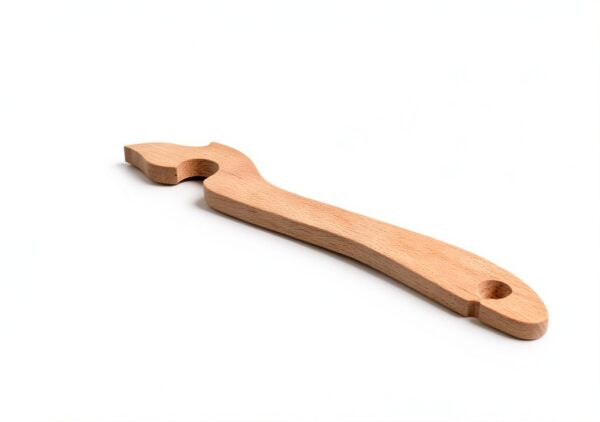 Oven Pusher Stick DIYEAH Wooden Puller Long Handle for Air Fryer-3