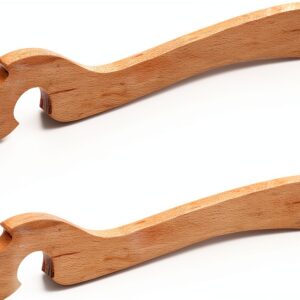 Oven Pusher Stick DIYEAH Wooden Puller Long Handle for Air Fryer-0