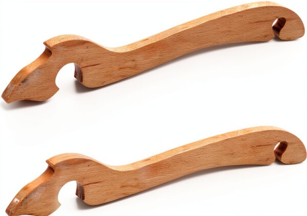 Oven Pusher Stick DIYEAH Wooden Puller Long Handle for Air Fryer-0