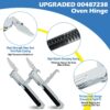 Upgraded 00487238 Oven Door Hinge Assembly Compatible With Bosch Range Oven Hinges Replacement Parts,For Thermador Stove Replacement 487238 PRG364GLUS PRDS484GG GCRG364GL-2