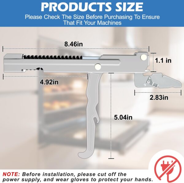 Upgraded 00487238 Oven Door Hinge Assembly Compatible With Bosch Range Oven Hinges Replacement Parts,For Thermador Stove Replacement 487238 PRG364GLUS PRDS484GG GCRG364GL-1