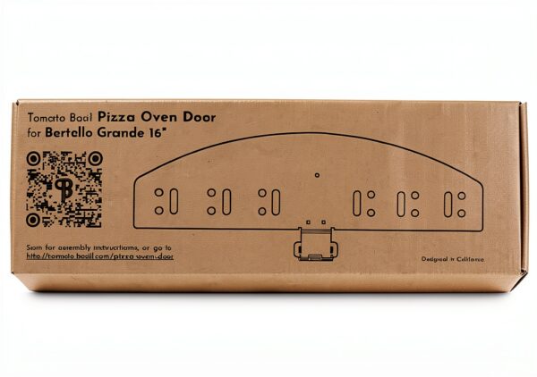Pizza Oven Door Tomato Basil Stainless Steel for Bertello 16 Grande-2
