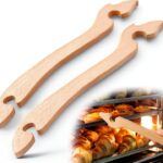 Oven Rack Puller Ymapinc 2pcs Long Handle Wood Tool-0