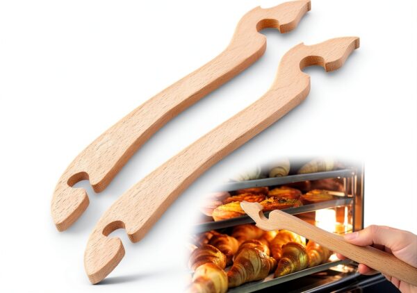 Oven Rack Puller Ymapinc 2pcs Long Handle Wood Tool-0