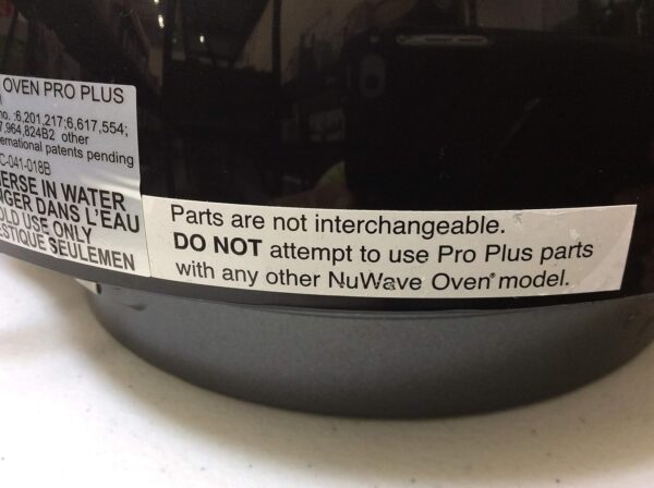 NUWAVE Black Power Head for The NuWave Oven Pro Plus Model – Genuine Part Made By Manufacturer-5