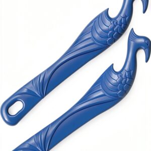 Oven rack puller 2-Pack with longer handle by ziHenryDa 11 Inch Blue-0