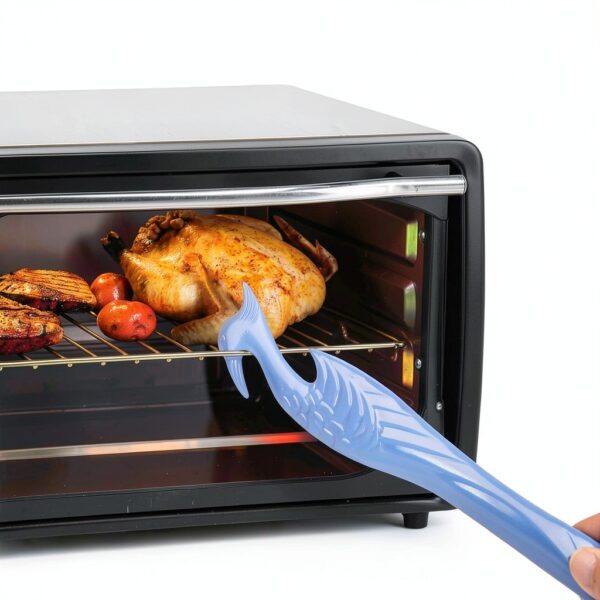 Oven rack puller 2-Pack with longer handle by ziHenryDa 11 Inch Blue-1
